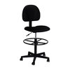 Flash Furniture Black Fabric Drafting Chair (Cylinders: 22.5''-27''H or 26''-30.5''H) BT-659-BLACK-GG